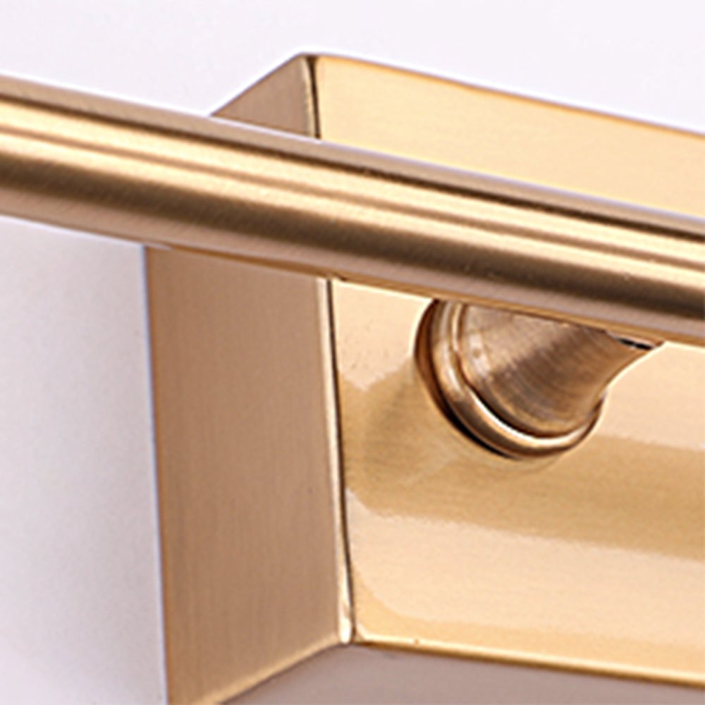 Leigh Retro Classic Metal/Acrylic Wall Lamp, Gold, Bathroom - Lumpaz