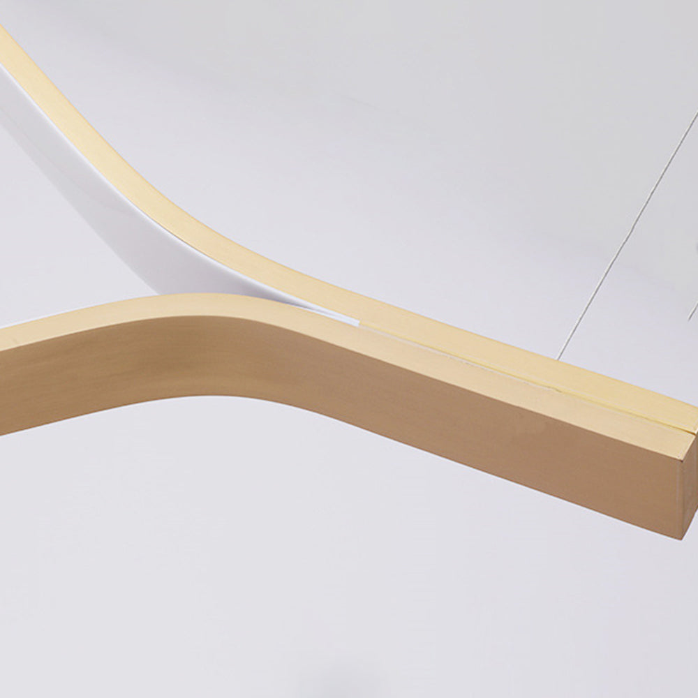 Edge Wave Pendant Light, Gold, 31.5"/39.3"/47.2" - Lumpaz