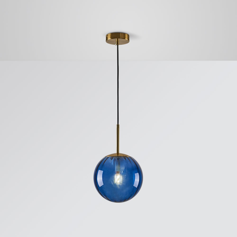 Hailie Modern Pendant Light Clear Bubble Gradient, Glass - Lumpaz
