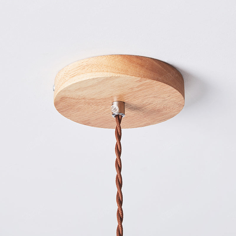 Ozawa Pendant Light Umbrella Shape Art, Wood, White, Bedroom - Lumpaz
