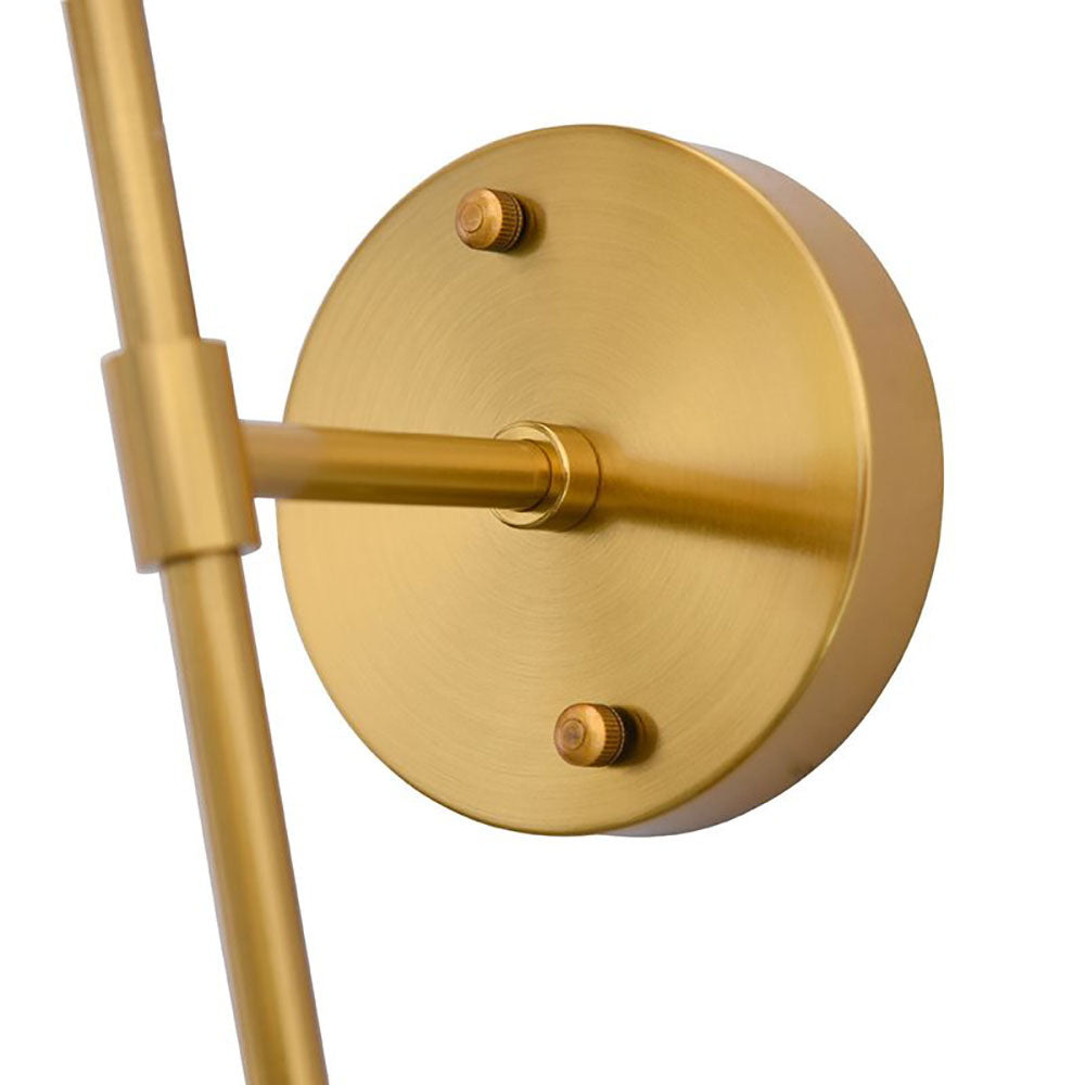 Alessio Modern Minimalist Wall Lamp, Metal, Black/Silver/Gold, Bathroom - Lumpaz