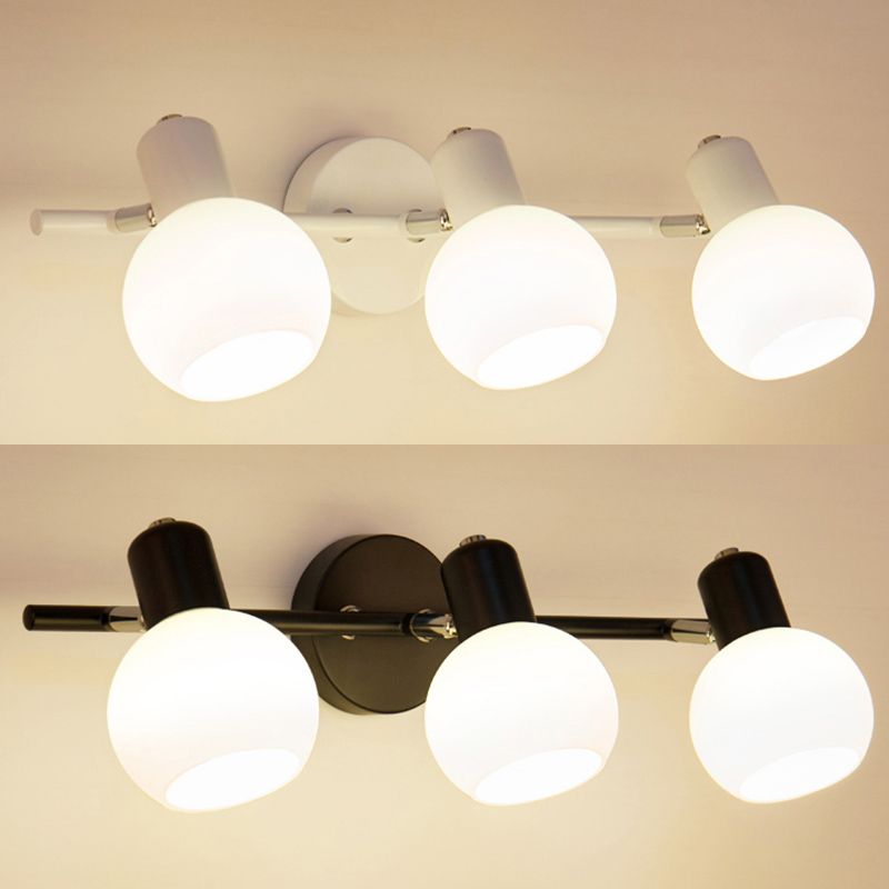 Valentina Vanity Glass Art Wall Lamp, Glass/Metal - Lumpaz