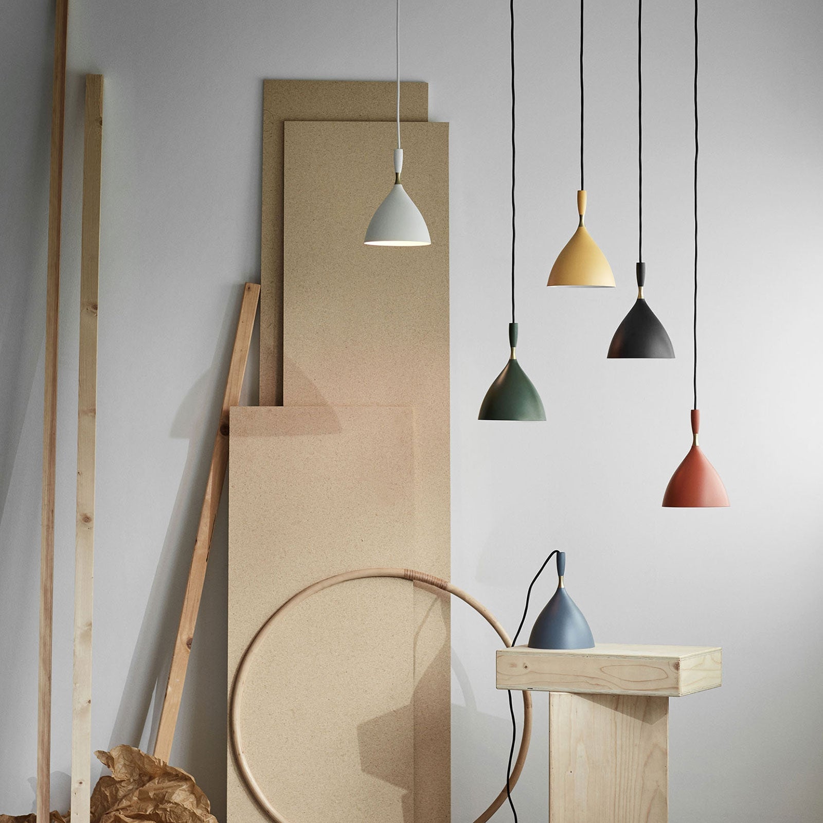 Morandi Metal Colorful Single Pendant Light Bedroom/Living Room - Lumpaz