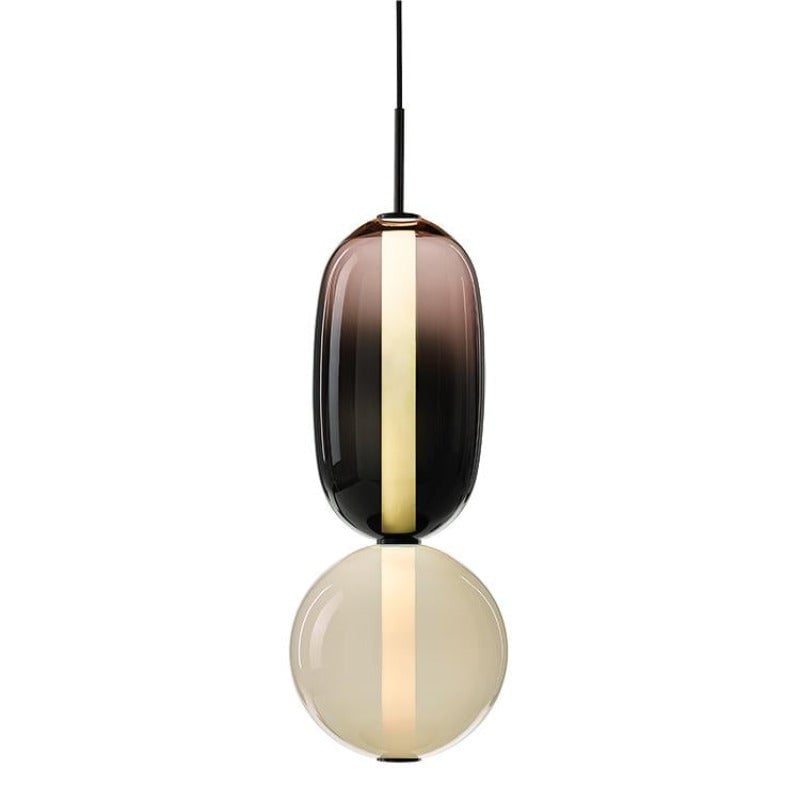 Morandi Modern Designer LED Pendant Light Bedroom Black White Red - Lumpaz