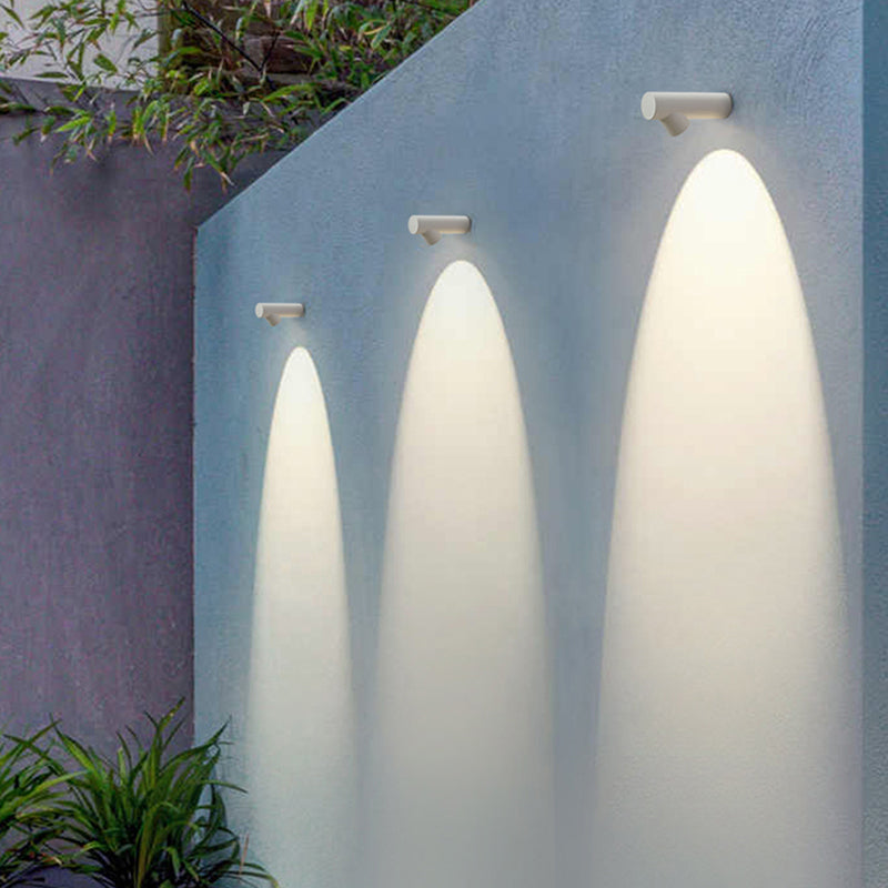 Orr Modern Waterproof Outdoor Wall Lighting, White & Black - Lumpaz