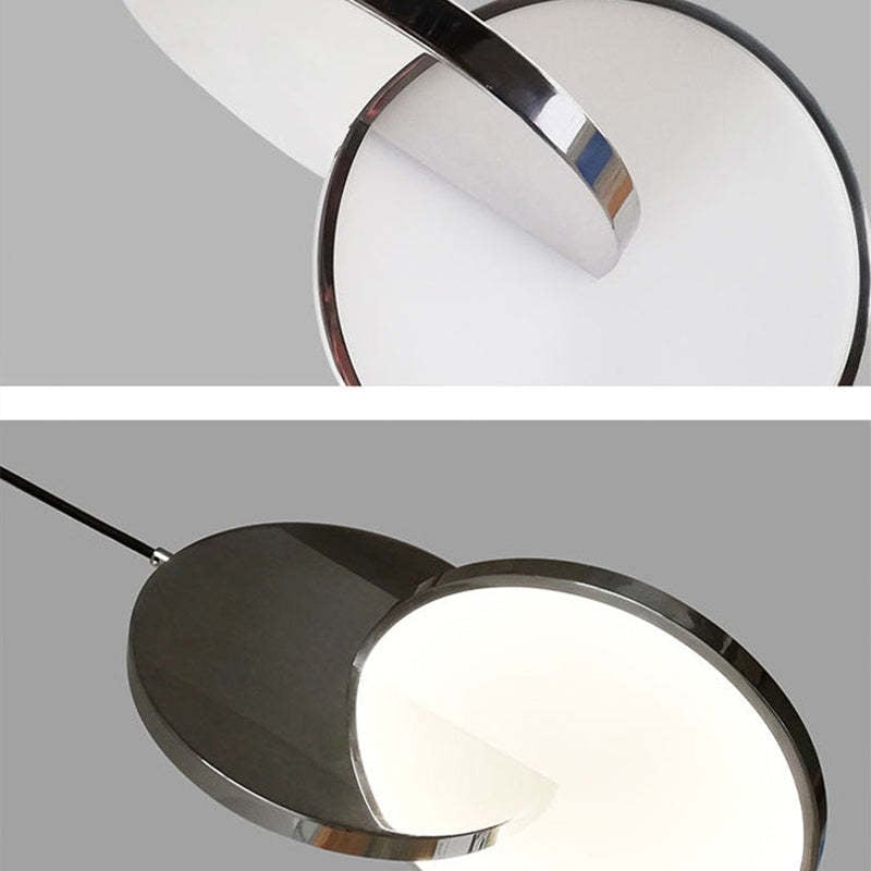 Welsh Pendant Light, Disc, Gold/Silver - Lumpaz