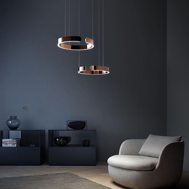 Edge Circle Pendant Light, LED, 4 Color Dining Room - Lumpaz