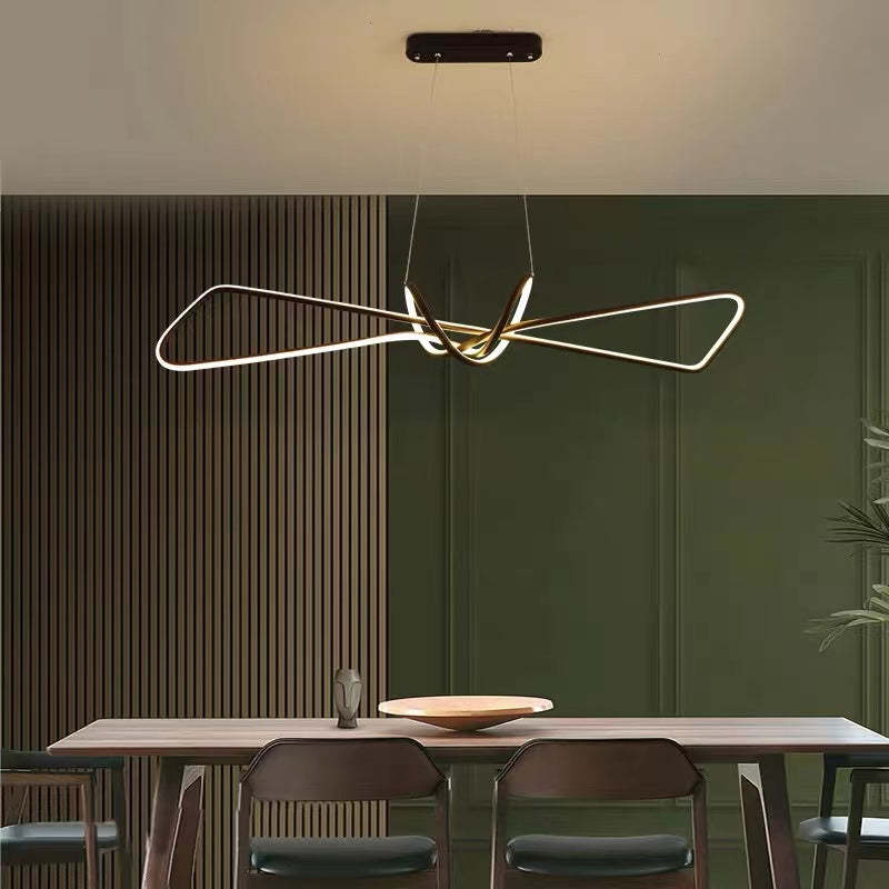Bouvet Minimalist Geometric Metal Adjustable Pendant Light - Lumpaz