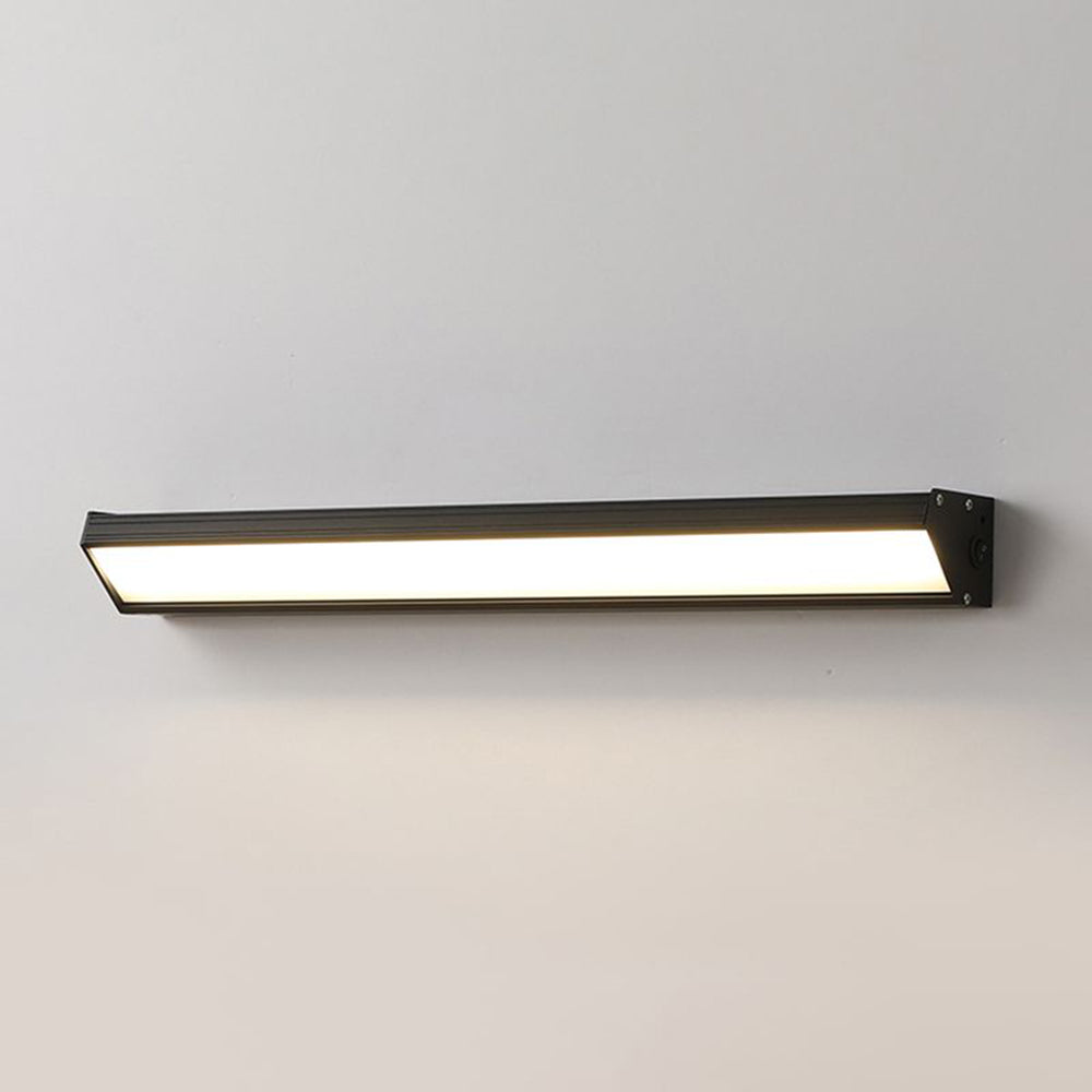 Orr Minimalist Metal Linear Trigonal Columnar Sconce Wall Lamp, Black/White - Lumpaz