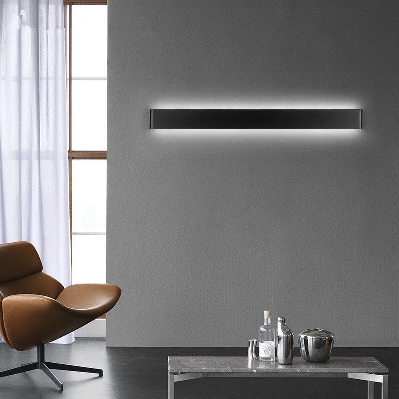 Edge Minimalist Wall Lamp, Black/White - Lumpaz