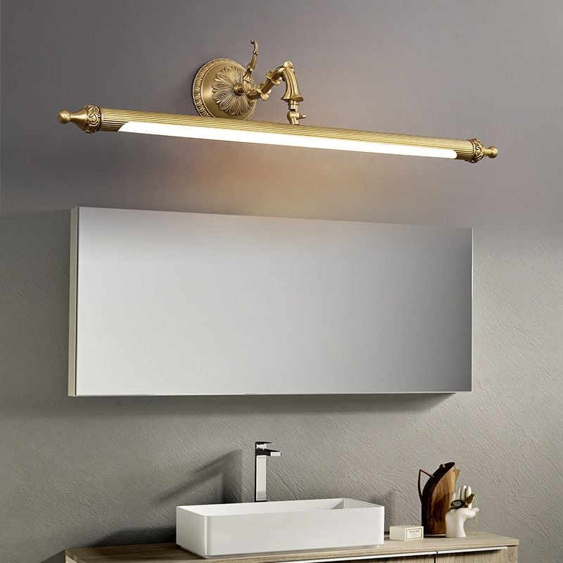 Félicie Vintage Linear Resin&Glass Wall Lamps, Gold - Lumpaz