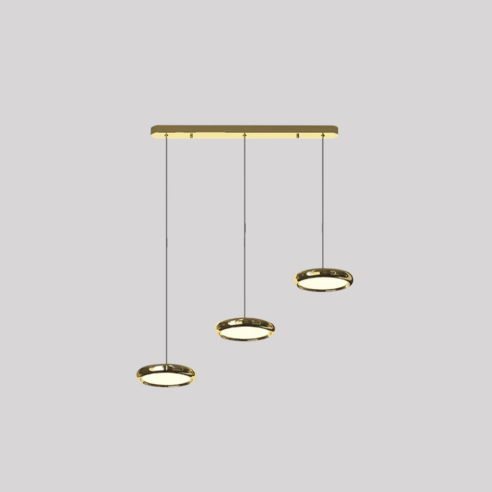 Welsh Minimalist Circular Metal Pendant Light,Silver/Gold/Rose Gold - Lumpaz