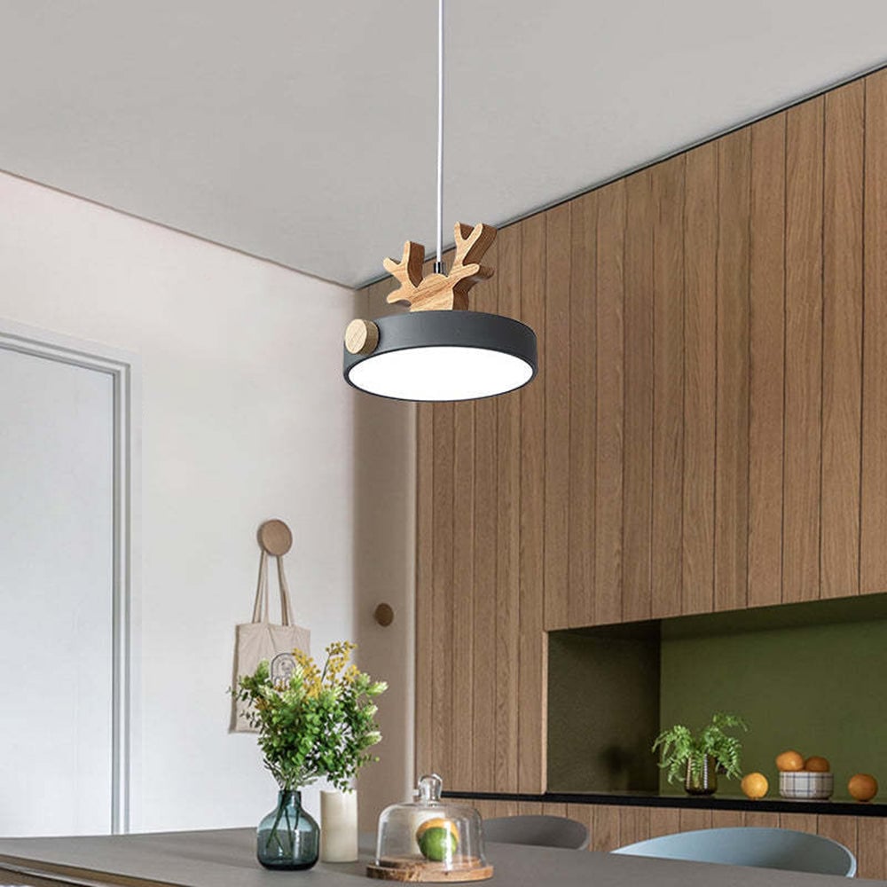 Morandi Deer Cluster Pendant Light 3 Color, 1/3 Heads - Lumpaz