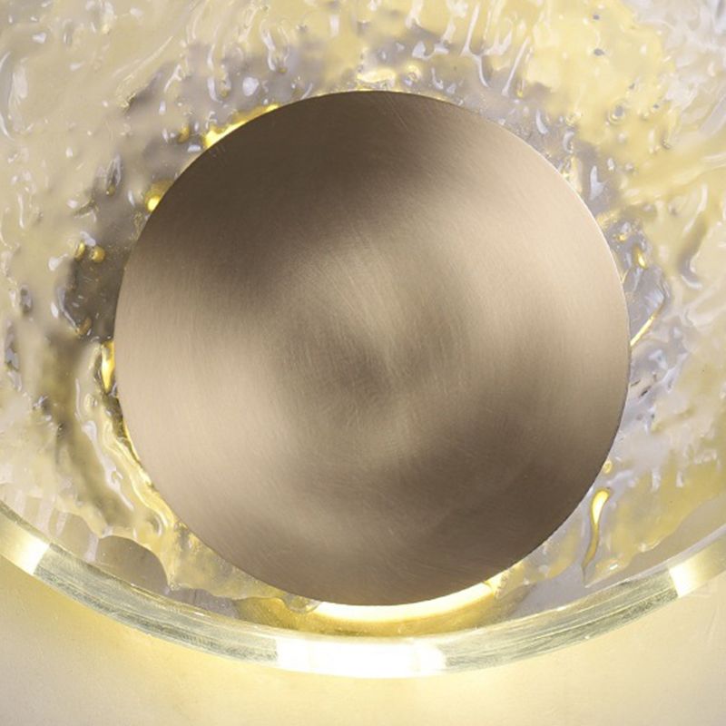 Kristy Art Deco Globe Crystal&Metal Bedroom Wall Lamp, Gold - Lumpaz