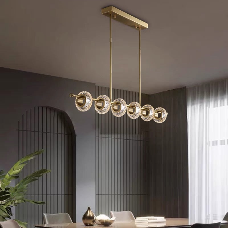 Marilyn Modern Luxury metal/Glass Pendant Light, Gold - Lumpaz