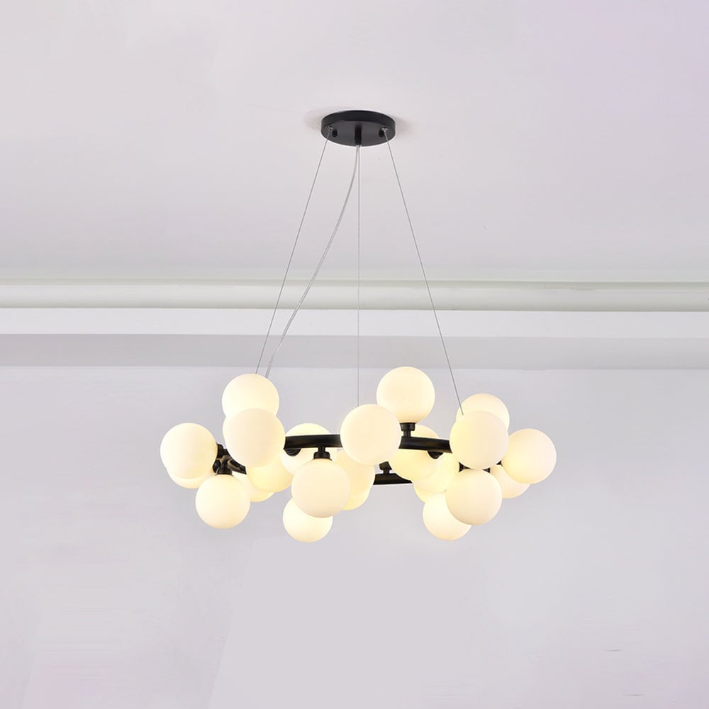 Valentina Chandelier Bubble, Magic Beans, Glass, Dining Room - Lumpaz
