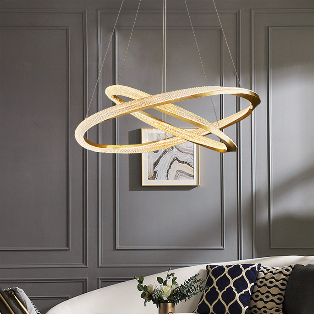 Kirsten Pendant Light, Aluminium & Arcylic, 1/2 Rings, 2 Color - Lumpaz