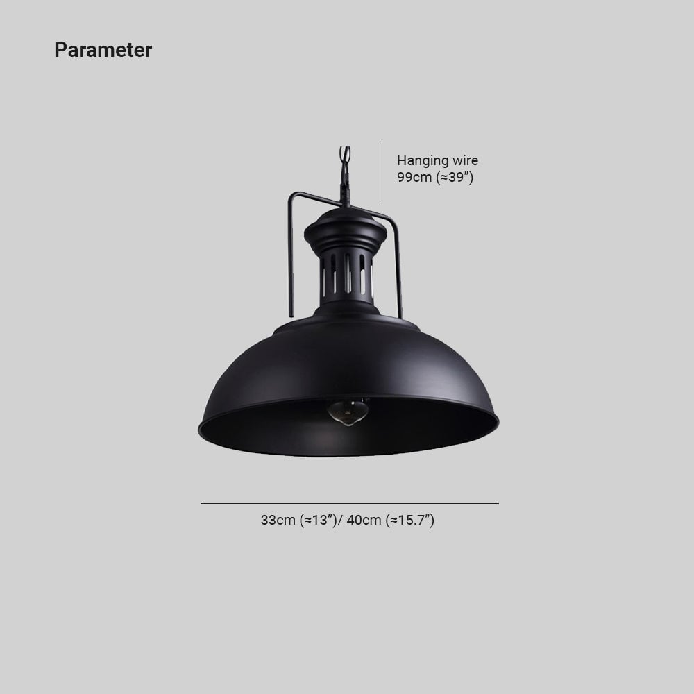 Alessio Vintage Rustic Pendant Light - Lumpaz