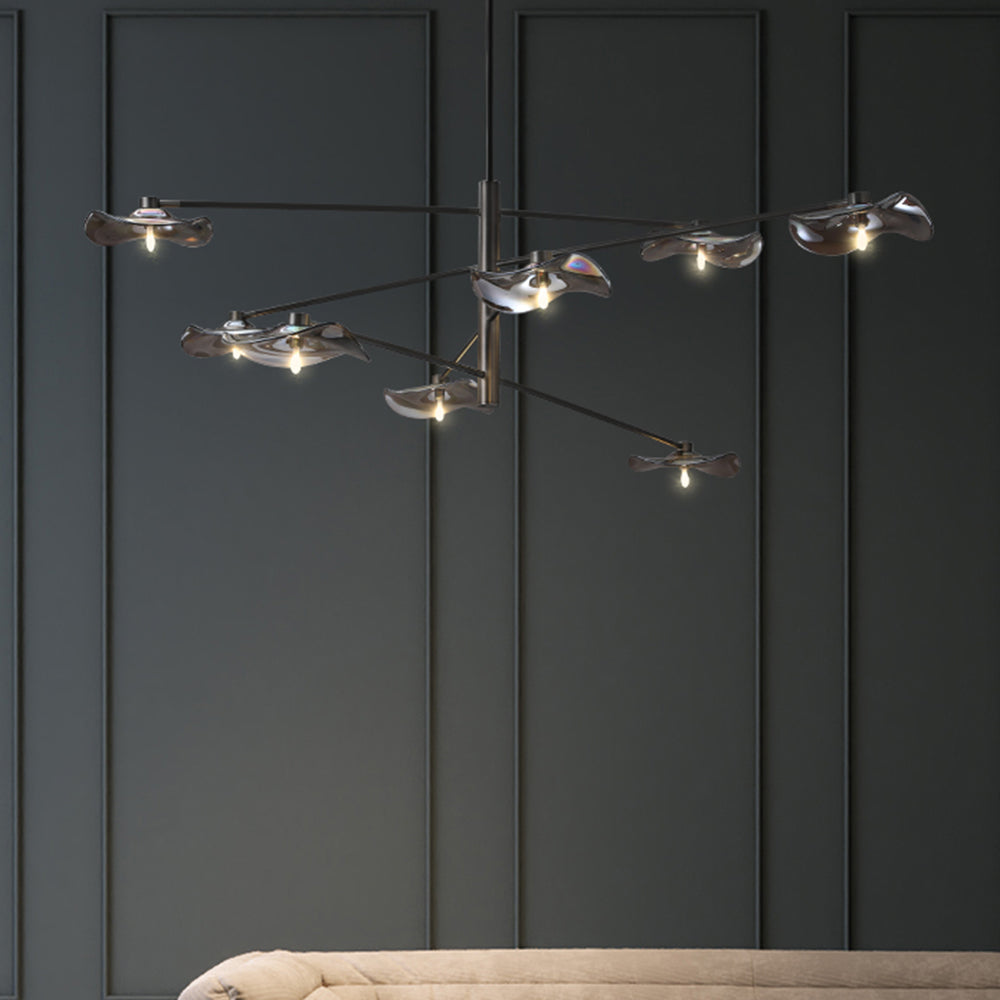 Carins Modern Branch Metal Pendant Light, Clear/Multicolor - Lumpaz