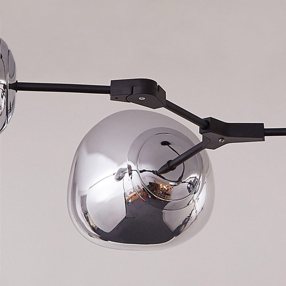 Mirza Modern Globe Lava 3 Pendant Light Fixture 3/6/8 Head - Lumpaz