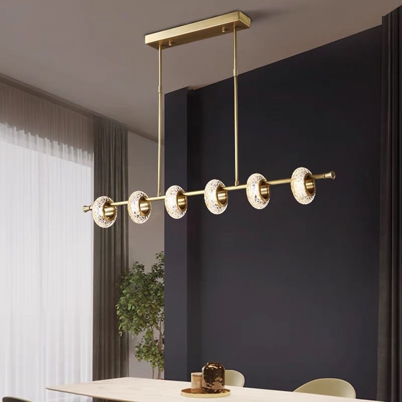Marilyn Modern Luxury metal/Glass Pendant Light, Gold - Lumpaz