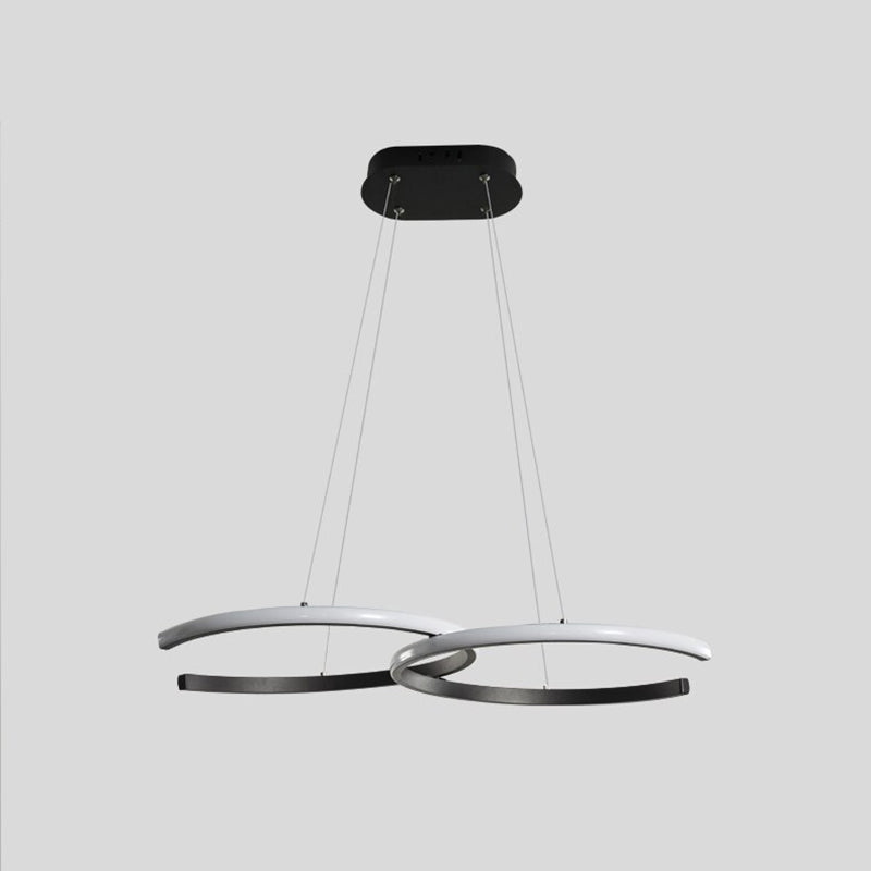 Modern Minimalist Pendant Light, Double-C - Lumpaz