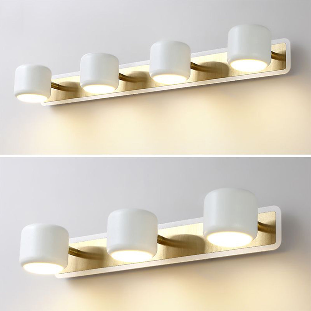 Cooley Modern Multi Mirror Metal Front Wall Lamp, Black/White - Lumpaz
