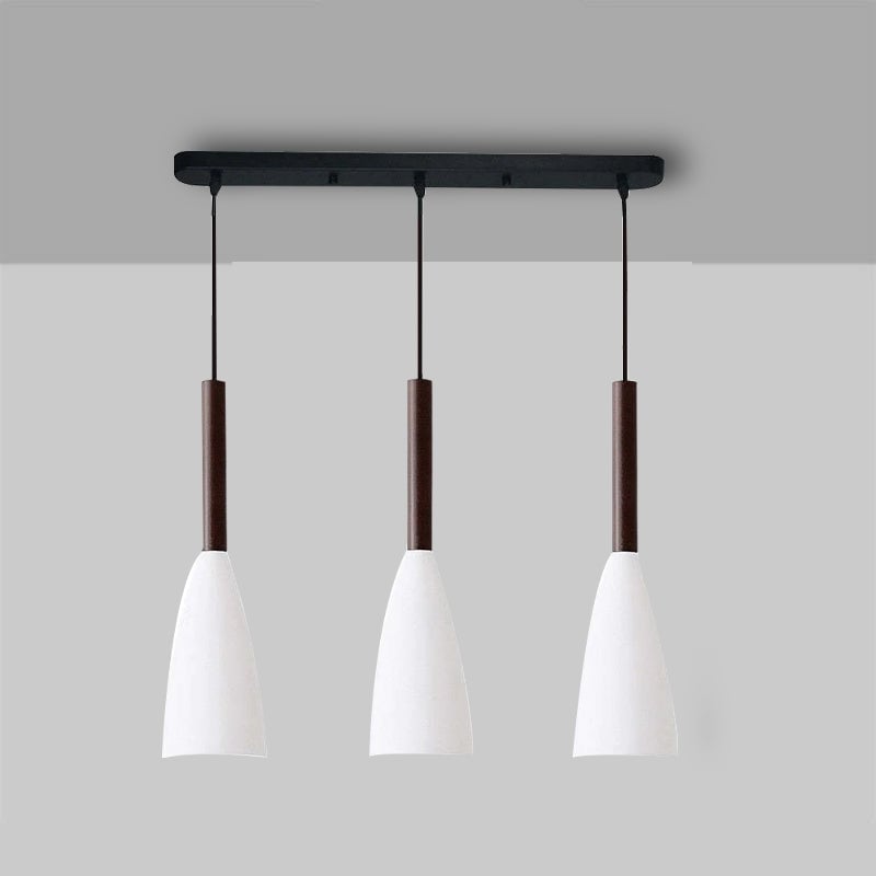 Morandi Kitchen Island Pendant Light Cluster, Wood/Metal - Lumpaz