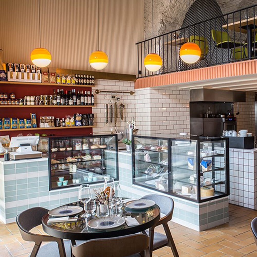 Hailie Contemporary Colorful Glass Bubble Pendant Light - Lumpaz