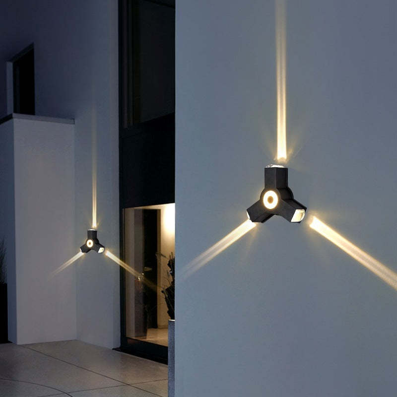 Orr Modern Waterproof Minimalist Cross Outdoor Wall Light Garden/Corridor - Lumpaz