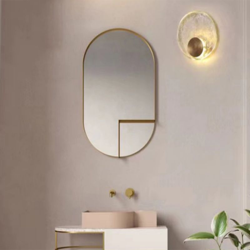 Kristy Art Deco Globe Crystal&Metal Bedroom Wall Lamp, Gold - Lumpaz