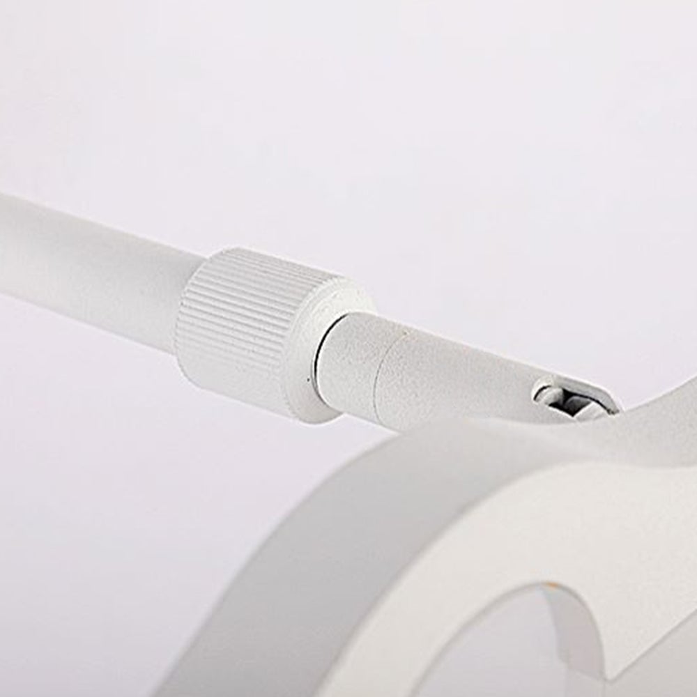 Leigh Decorative Modern Metal/Acrylic Wall Lamp, Black/White, Bathroom - Lumpaz