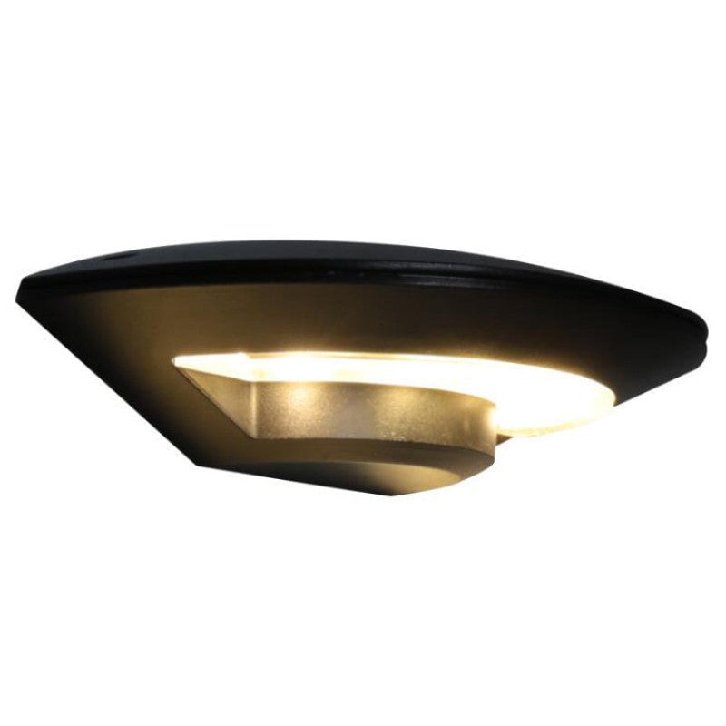 Orr Wall Lamp Flying Saucer, Metal LED, Black, Outdoor - Lumpaz