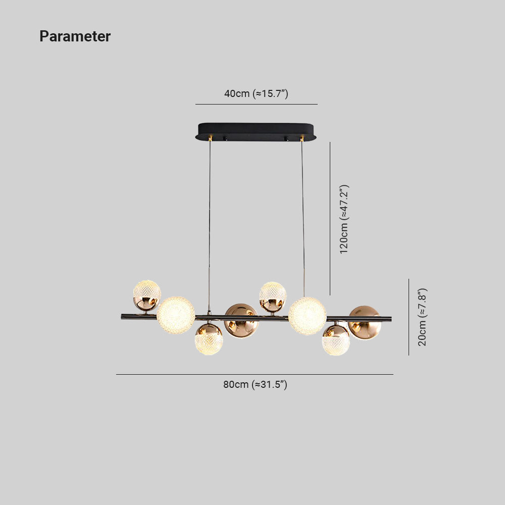 Valentina Glass Modern Bubbles Pendant Light - Lumpaz