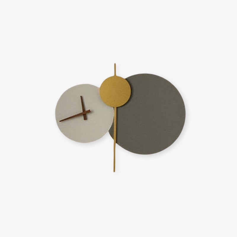 Nielsen Modern Clock Metal Painted Wall Light LED Light Bedroom - Lumpaz