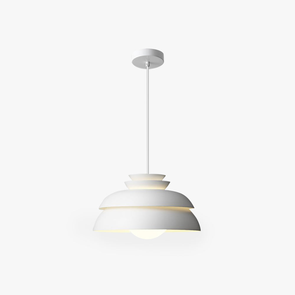 Morandi Modern White Pendant Light, Metal - Lumpaz