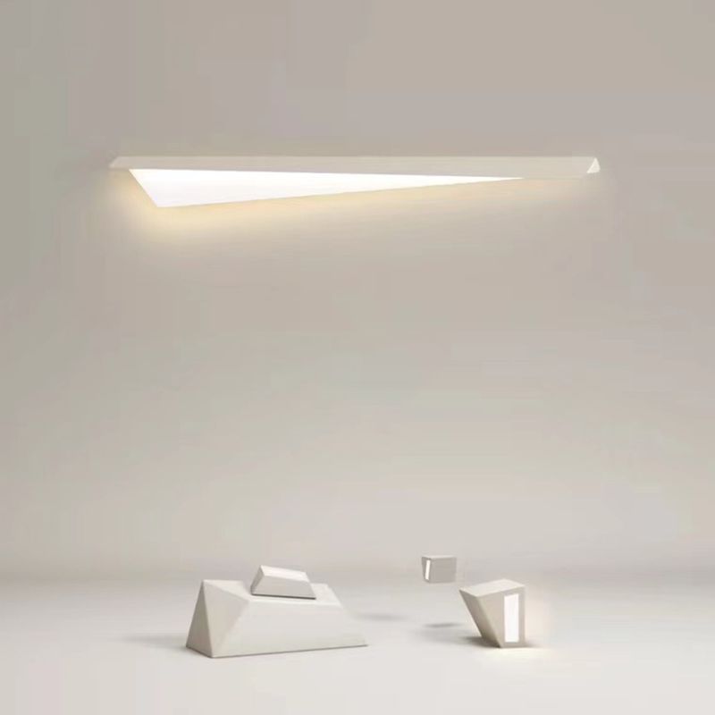Leigh White Fold Vanity Wall Lamp - Lumpaz