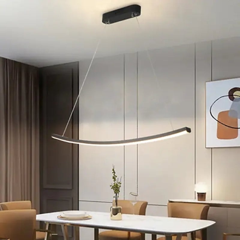 Minimalist Linear Metal Pendant Light - Lumpaz