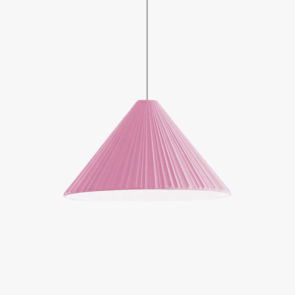 Cairns Modern Nordic Triangle Metal/Resin Pendant Light, White/Pink/Blue - Lumpaz