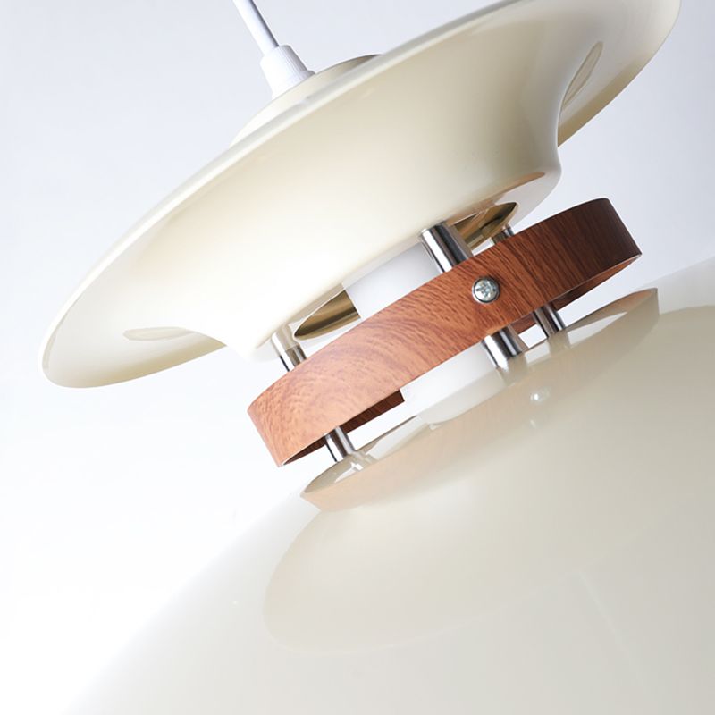 Morandi Unique Designer Metal Pendant Light, White - Lumpaz