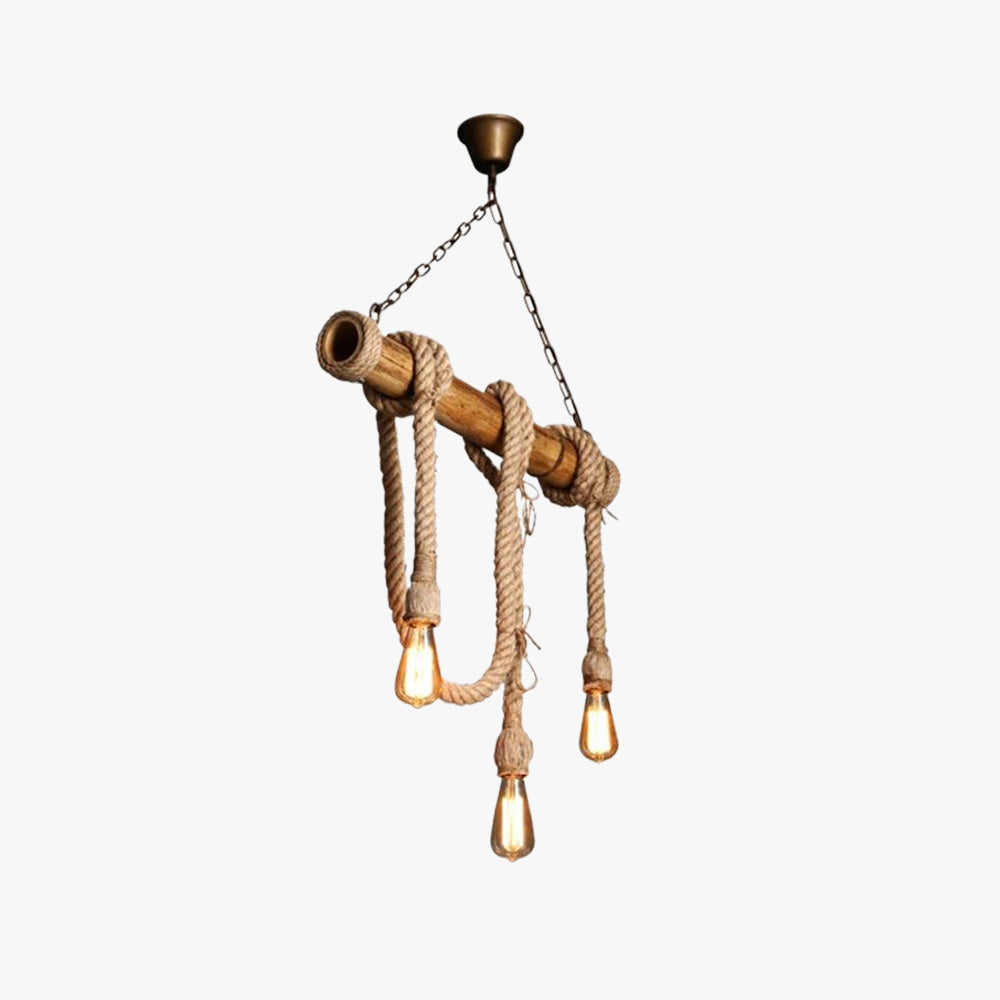 Alessio Vintage Retro Resin Pendant Light, flaxen - Lumpaz