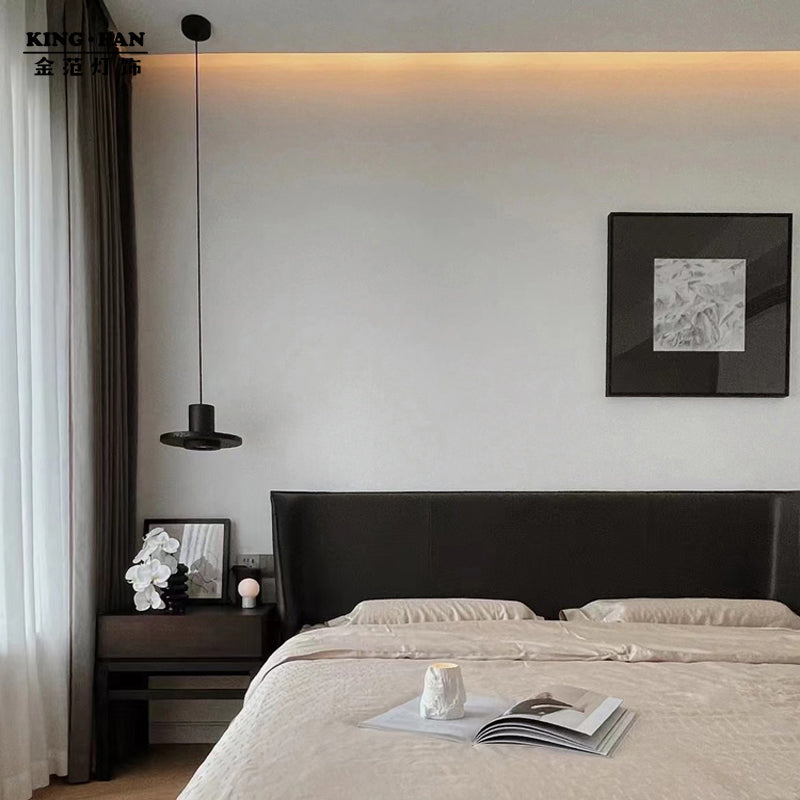 Zaid Black Designer Post-Modern Pendant Light - Lumpaz
