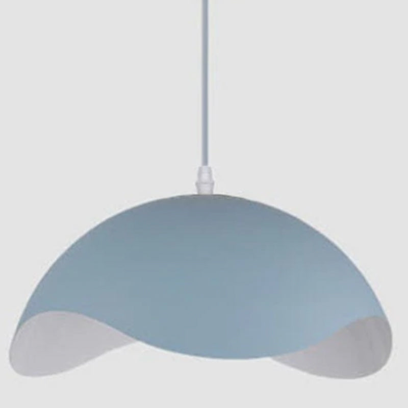 Morandi Colorful Shade Single Pendant Lights, Wood & Metal - Lumpaz