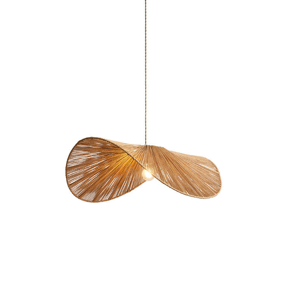 Muto Rustic Twine Pendant Light, Beige/Brown - Lumpaz