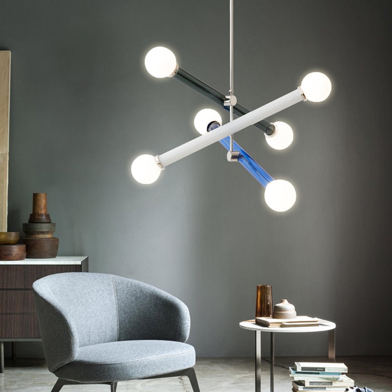 Avi Modern Metal/Glass Creative Children Bedroom Pendant Light Adjustable - Lumpaz