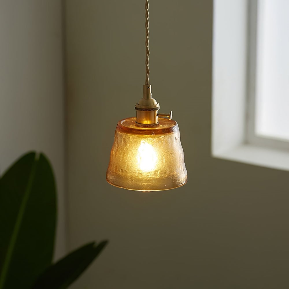 Hailie Modern Nordic Kitchen Island Glass Pendant Light, Brown/Green/Clear/Blue - Lumpaz