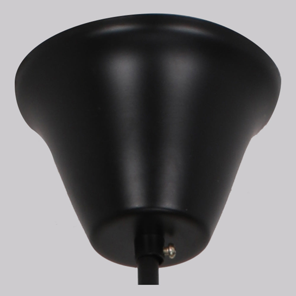 Austin Retro Cylindrical Metal/Wood Pendant Light - Lumpaz