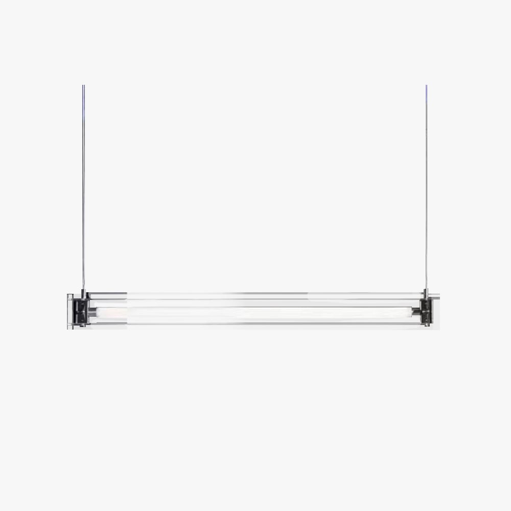 Edge Minimalist Linear Metal Pendant Light,White - Lumpaz