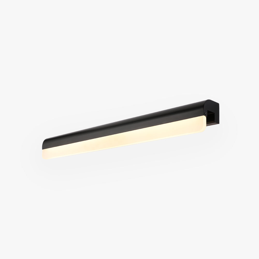 Edge Minimalist Mirror Front Vanity Wall Lamp, Black/White - Lumpaz