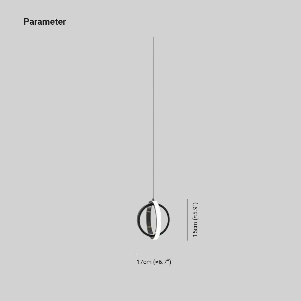 Lynch Pendant Light Spherical Modern, Metal, Black/Gold, Kitchen - Lumpaz